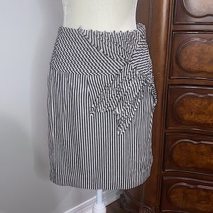 Anthropologie taikonhu academia striped bow skirt size zero